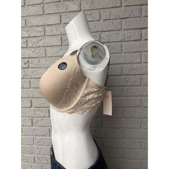 M&S Lingerie Women Almond Bra With Lace Detail Size 40D - Picture 4 of 11